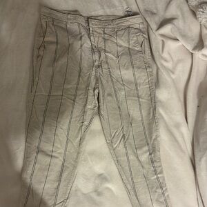 Striped Beige Men's Pants